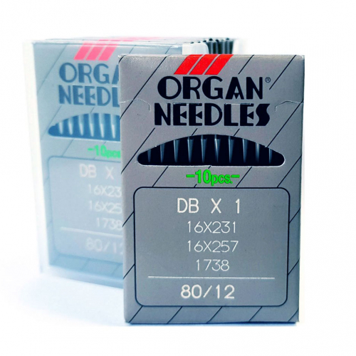 Organ 16x231 Regular Point Lockstitch Needles