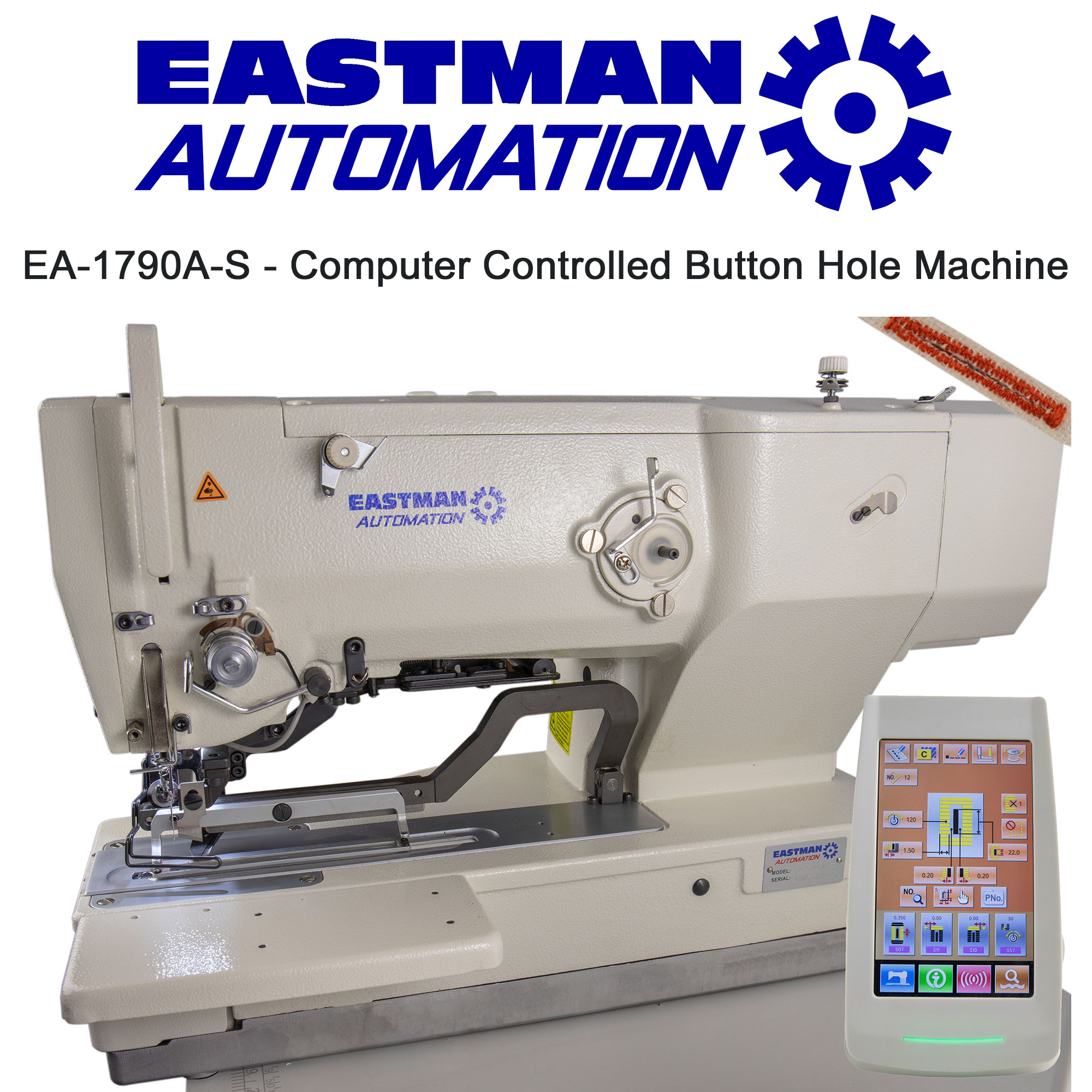 EA-1790A-S - Computer Controlled Button Hole Machine