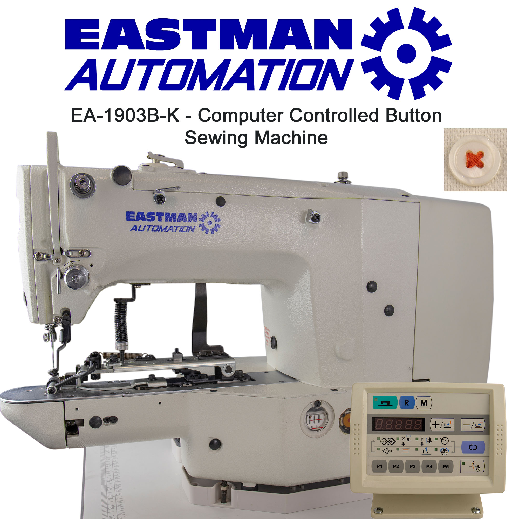 EA-1903B-K - Computer Controlled Button Sewing Machine