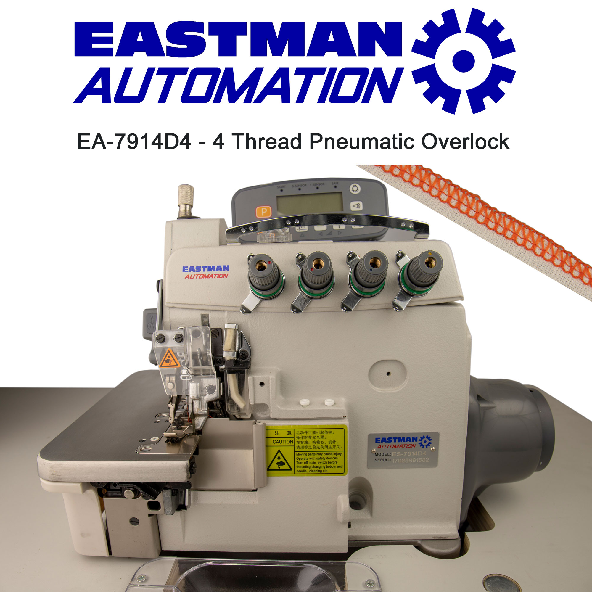 EA-7914D4 - 4 Thread Pneumatic Overlock